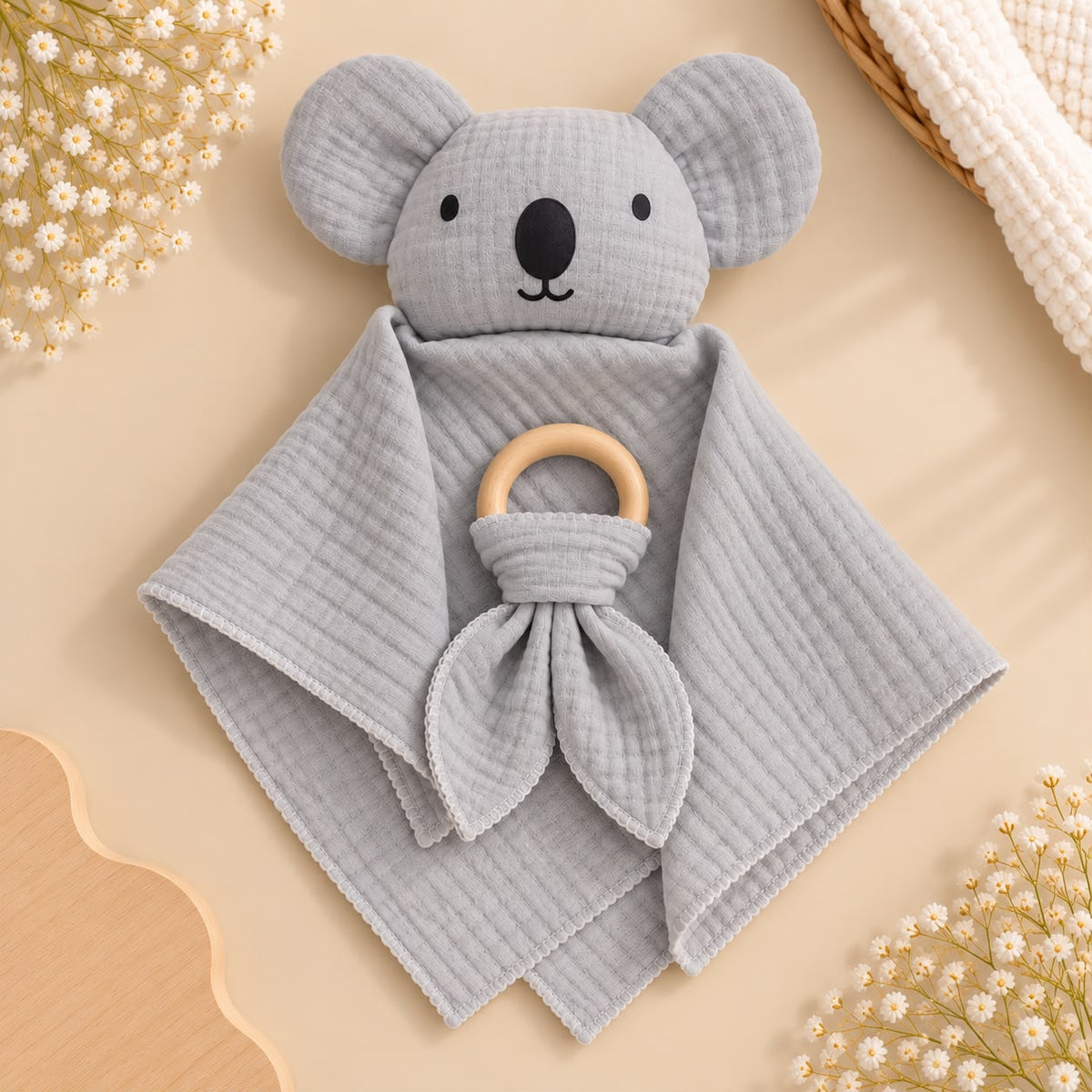 %100 Pamuk Müslin Koala Uyku Arkadaşı