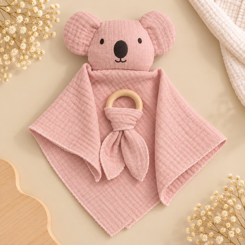Müslin Koala Uyku Arkadaşı Pudra Pembe