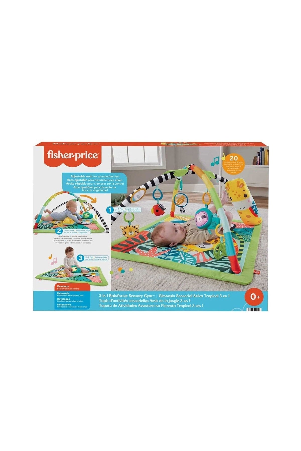 Fisher Price Yağmur Ormanı Jimnastik Merkezi kullanım görseli