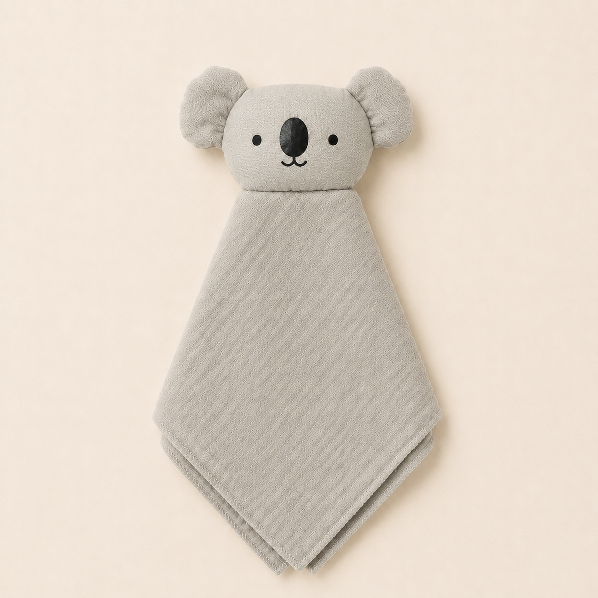 Gri müslin koala uyku arkadaşı katalog fotoğrafı