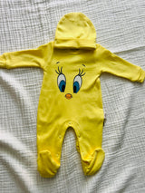 Sarı Tweety tulum ve şapka